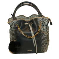 LIU JO BEUTELTASCHE SECCHIELLO M POPPA FARBE SCHWARZ 22222 LIU JO BEUTELTASCHE SECCHIELLO M POPPA FARBE SCHWARZ 22222