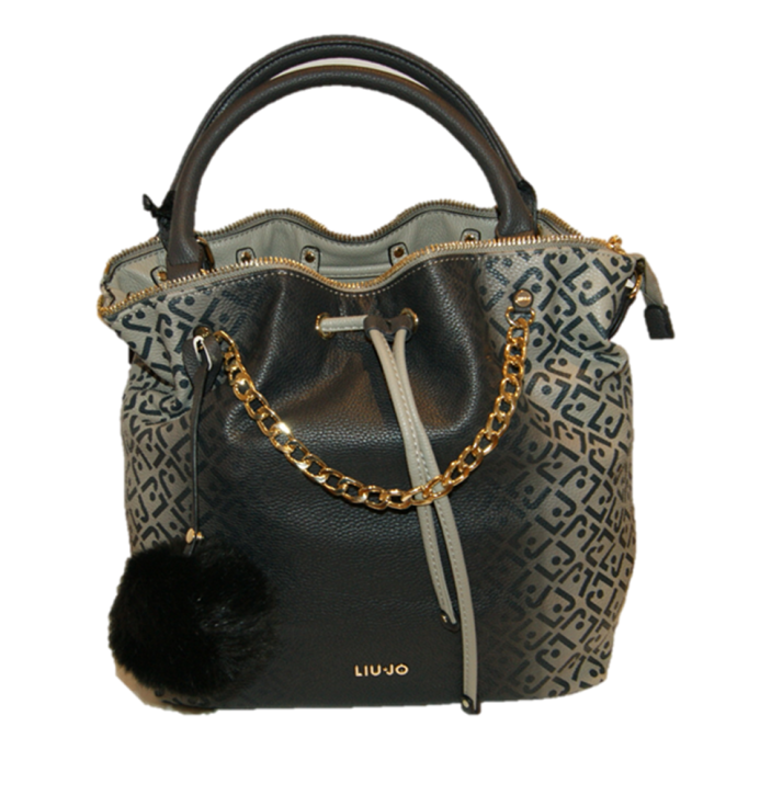 LIU JO BEUTELTASCHE SECCHIELLO M POPPA FARBE SCHWARZ 22222 LIU JO BEUTELTASCHE SECCHIELLO M POPPA FARBE SCHWARZ 22222