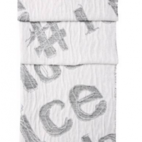 BOSS ORANGE SCHAL NAPRINTA FARBE WOLLWEISS 108 BOSS ORANGE SCHAL NAPRINTA FARBE WOLLWEISS 108