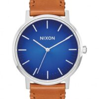 NIXON Porter Leather 40 mm Farbe blue ombre