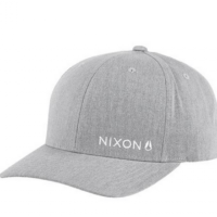 NIXON Lockup Snapback Cap Farbe heather gray