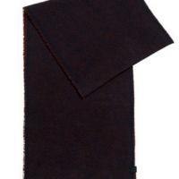 BOSS ORANGE Schal NORTH aus strukturierter Baumwolle mit dezenten Fransen Farbe dunkelrot 640 BOSS ORANGE Schal NORTH aus strukturierter Baumwolle mit dezenten Fransen Farbe dunkelrot 640
