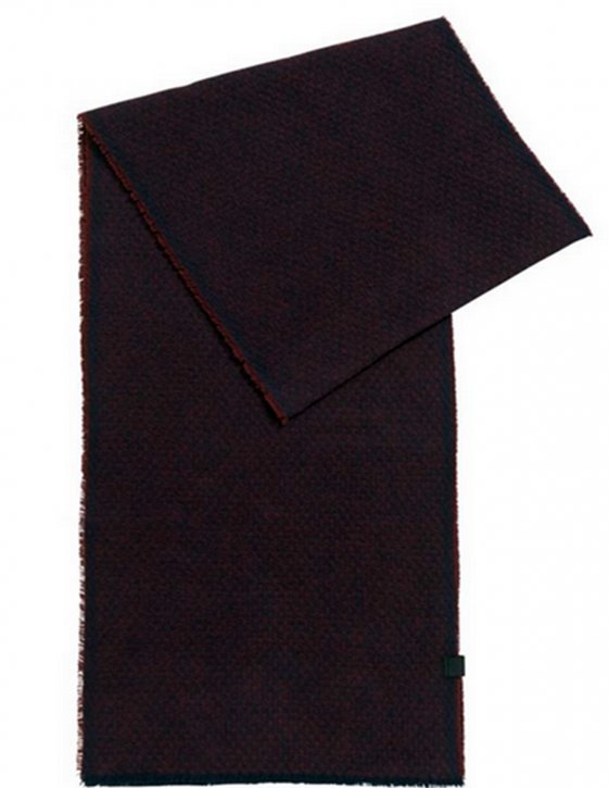 BOSS ORANGE Schal NORTH aus strukturierter Baumwolle mit dezenten Fransen Farbe dunkelrot 640 BOSS ORANGE Schal NORTH aus strukturierter Baumwolle mit dezenten Fransen Farbe dunkelrot 640