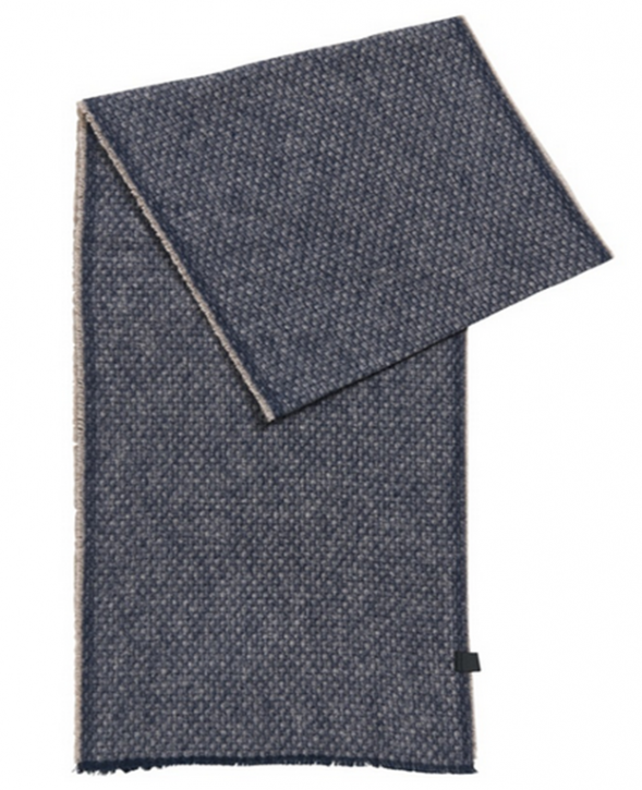 BOSS ORANGE Schal NORTH aus strukturierter Baumwolle mit dezenten Fransen Farbe grau 120 BOSS ORANGE Schal NORTH aus strukturierter Baumwolle mit dezenten Fransen Farbe grau 120