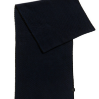 BOSS ORANGE Schal NORTH aus strukturierter Baumwolle mit dezenten Fransen Farbe schwarz 001 BOSS ORANGE Schal NORTH aus strukturierter Baumwolle mit dezenten Fransen Farbe schwarz 001