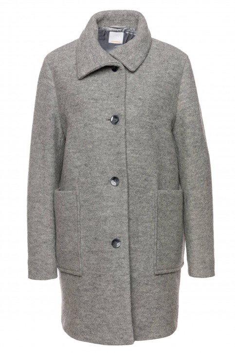 BOSS Relaxed-Fit Mantel Ochilly mit Stehkragen Farbe grau 045 BOSS Relaxed-Fit Mantel Ochilly mit Stehkragen Farbe grau 045