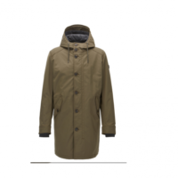 BOSS ORANGE Regular-Fit Parka ODRAX aus Wasserabweisendem Material Farbe dunkelgrün 309 48
