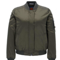 BOSS ORANGE Leichte Bomberjacke ORIKE aus Baumwoll-Mix Farbe khaki 255 34