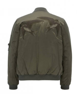 BOSS ORANGE Leichte Bomberjacke ORIKE aus Baumwoll-Mix Farbe khaki 255 34