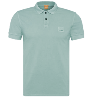 BOSS ORANGE POLO PASCHA FARBE LIGHT PASTEL BLUE 453 S