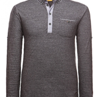 BOSS ORANGE LANGARM POLO PATCHERMANN 1 FARBE SCAHWARZ 003 S