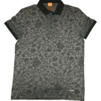 BOSS ORANGE POLOSHIRT PHLOX FARBE SCHWARZ 001 S