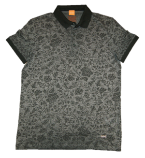 BOSS ORANGE POLOSHIRT PHLOX FARBE SCHWARZ 001 S