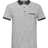 BOSS ORANGE POLO SHIRT POWTER FARBE HELLGRAU 051 S