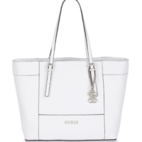 GUESS TASCHE DELANEY MED CLASSIC TOTE FARBE WEISS