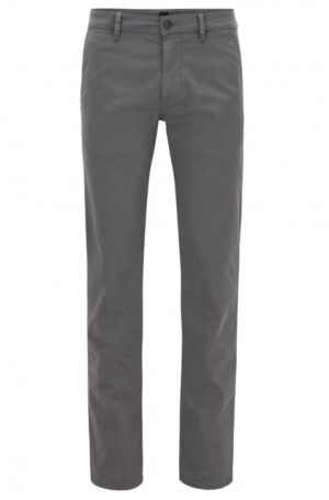 HUGO BOSS Slim-Fit Hose Schino-Slim D aus Stretch-Baumwolle Farbe grau 027 30/32