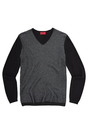 HUGO PULLOVER SHERMO FARBE HELLGRAU 077 S