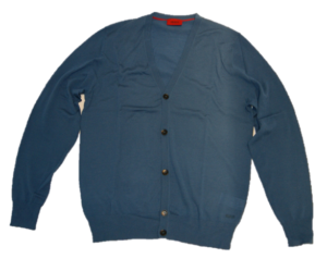 HUGO RED STRICKJACKE SIDOROSON FARBE HELLBLAU 423 M