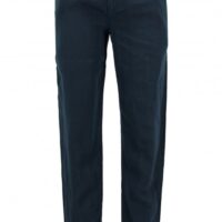 BOSS Tapered-Fit Hose Stapered4-D aus überfärbtem Leinen dunkelblau 404 BOSS Tapered-Fit Hose Stapered4-D aus überfärbtem Leinen dunkelblau 404 46
