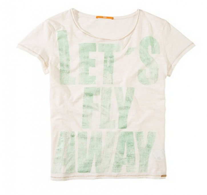 BOSS ORANGE T-SHIRT TABACKY FARBE NATUR 104 BOSS ORANGE T-SHIRT TABACKY FARBE NATUR 104 S