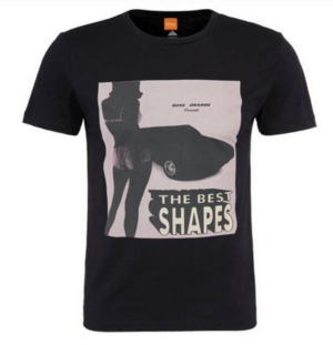 BOSS ORANGE TEE SHIRT TACKET 2 FARBE SCHWARZ 001 M