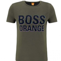 BOSS ORANGE T- SHIRT TACKET 5 FARBE DARK GREEN 309 BOSS ORANGE T- SHIRT TACKET 5 FARBE DARK GREEN 309 M