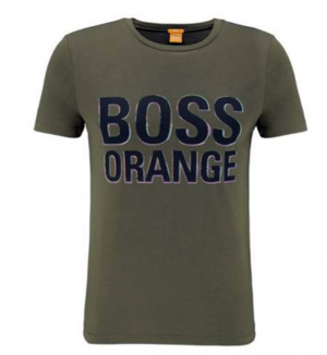 BOSS ORANGE T- SHIRT TACKET 5 FARBE DARK GREEN 309 M