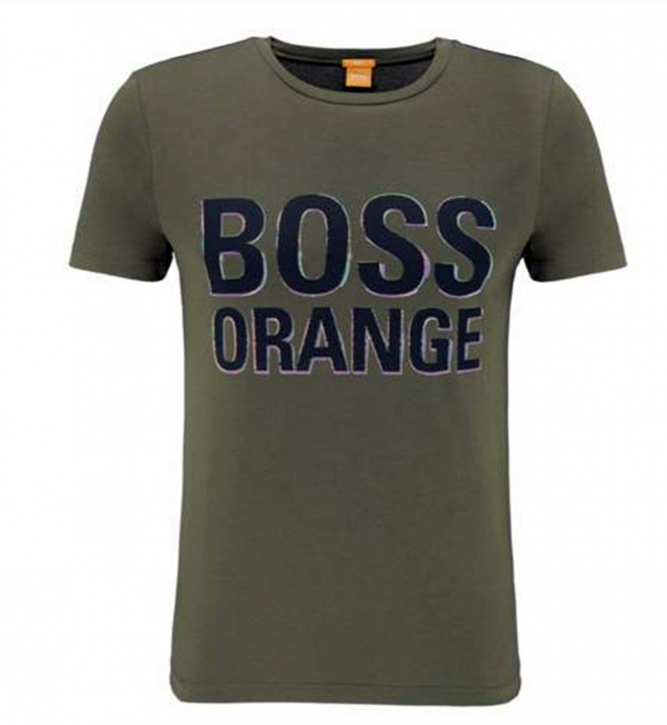 BOSS ORANGE T- SHIRT TACKET 5 FARBE DARK GREEN 309 BOSS ORANGE T- SHIRT TACKET 5 FARBE DARK GREEN 309 M
