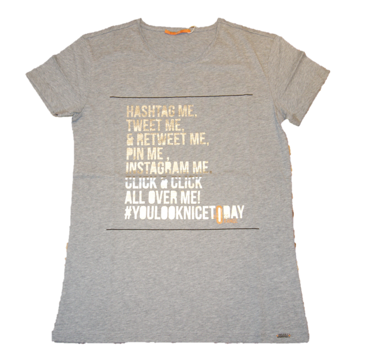 BOSS ORANGE T-Shirt Tafunny Farbe grau 032 BOSS ORANGE T-Shirt Tafunny Farbe grau 032 XS