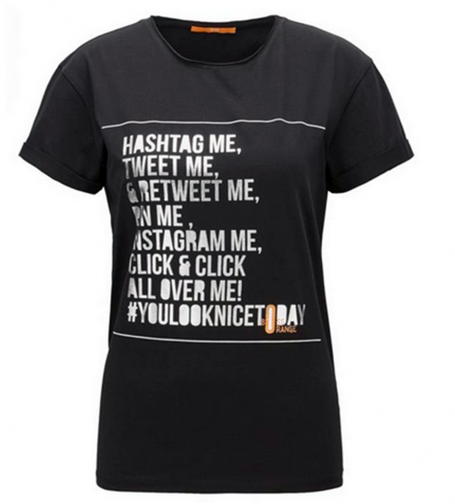 BOSS ORANGE T-Shirt Tafunny Farbe schwarz 001 BOSS ORANGE T-Shirt Tafunny Farbe schwarz 001 XS