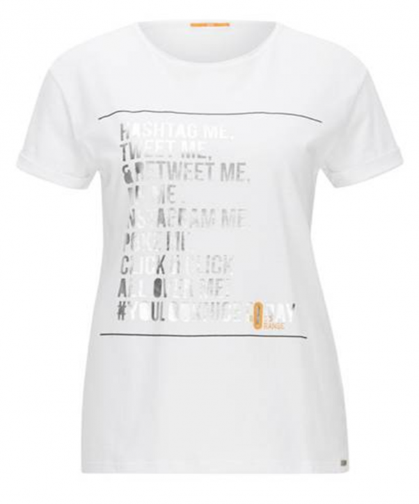 BOSS ORANGE T-Shirt Tafunny Farbe white 100 BOSS ORANGE T-Shirt Tafunny Farbe white 100 XS