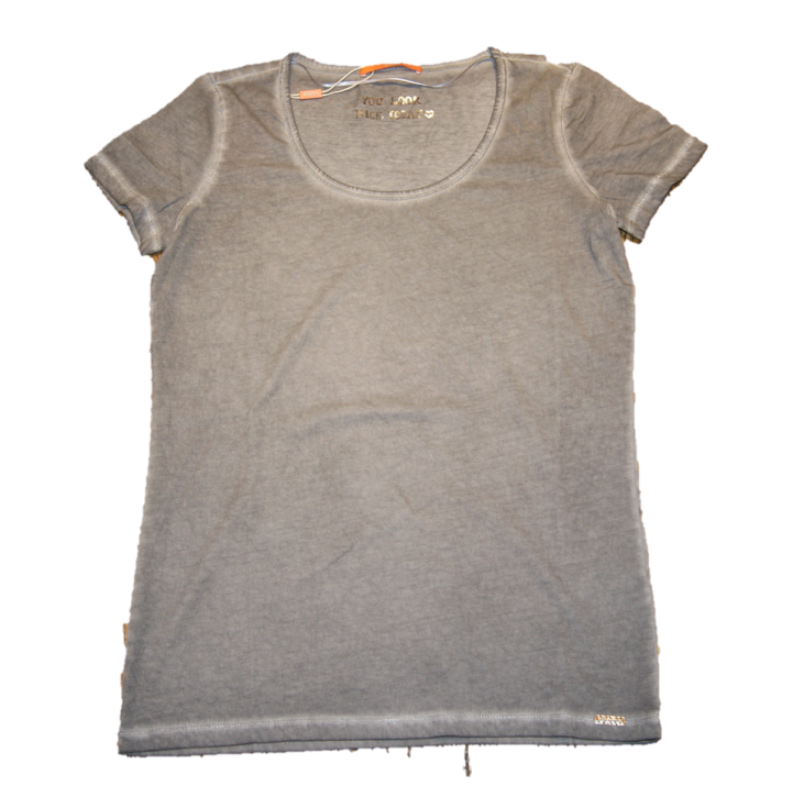 BOSS ORANGE T-SHIRT TAHIRAS FARBE MEDIUM GREY 033 BOSS ORANGE T-SHIRT TAHIRAS FARBE MEDIUM GREY 033 XS