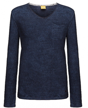 BOSS ORANGE LONGSLEEVE TEE SHIRT TALBOTT FARBE DUNKELBLAU 400 S