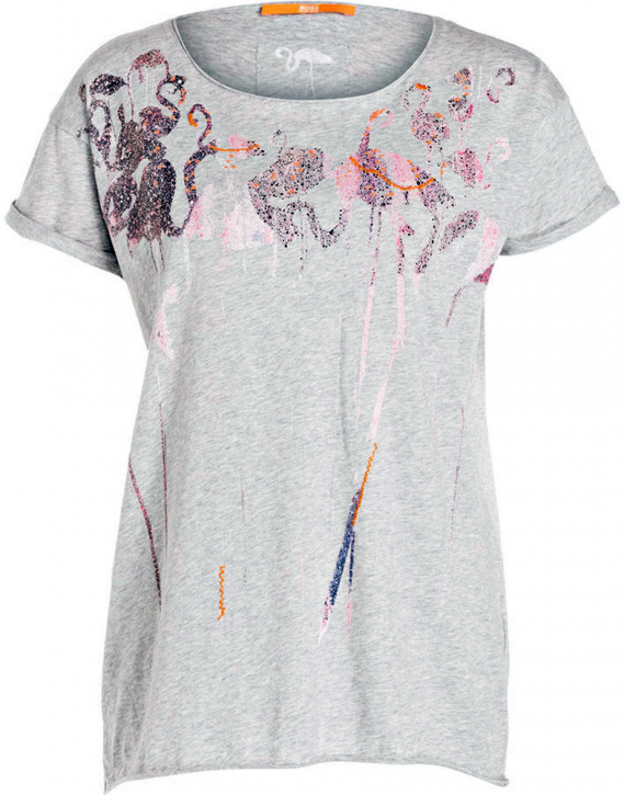 BOSS ORANGE T-SHIRT TALMEIA FARBE GRAU 034 BOSS ORANGE T-SHIRT TALMEIA FARBE GRAU 034 S