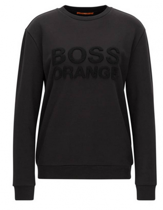 BOSS ORANGE Sweatshirt aus Baumwolle mit Logo-Stickerei Talogo Farbe schwarz 001 BOSS ORANGE Sweatshirt aus Baumwolle mit Logo-Stickerei Talogo Farbe schwarz 001 S