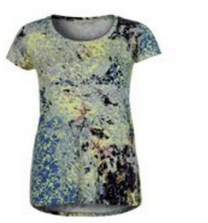 BOSS ORANGE T-SHIRT TAPSI FARBE GELB/BLAU 923 BOSS ORANGE T-SHIRT TAPSI FARBE GELB/BLAU 923 XS