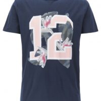 BOSS Relaxed-Fit T-Shirt Tarit 5 aus Baumwoll-Jersey mit Grafik-Print DUNKELBLAU 404 BOSS Relaxed-Fit T-Shirt Tarit 5 aus Baumwoll-Jersey mit Grafik-Print DUNKELBLAU 404 M