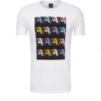 BOSS Regular-Fit T-Shirt Tarjo 2 aus Baumwoll-Jersey mit Palmen-Print weiss 100 BOSS Regular-Fit T-Shirt Tarjo 2 aus Baumwoll-Jersey mit Palmen-Print weiss 100 M