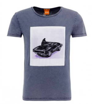 BOSS ORANGE T-SHIRT TASTEFUL 1 FARBE DUNKELBLAU 406 M