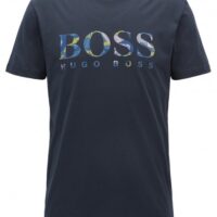 BOSS ORANGE Relaxed-Fit T-Shirt Tauno 7 aus Baumwolle mit Logo dunkelblau 405 M