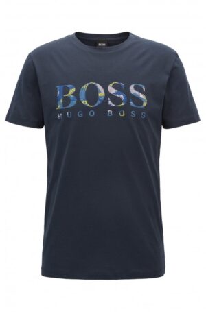 BOSS ORANGE Relaxed-Fit T-Shirt Tauno 7 aus Baumwolle mit Logo dunkelblau 405 M