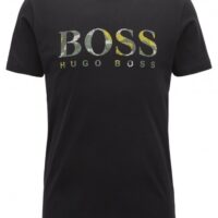BOSS ORANGE Relaxed-Fit T-Shirt Tauno 7 aus Baumwolle mit Logo schwarz 001 M