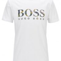BOSS ORANGE Relaxed-Fit T-Shirt Tauno 7 aus Baumwolle mit Logo weiss 100 M
