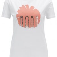 BOSS T-Shirt TEBLOSSOM aus Baumwolle mit Blumenprint und Folien-Detail weiss 100 BOSS T-Shirt TEBLOSSOM aus Baumwolle mit Blumenprint und Folien-Detail weiss 100