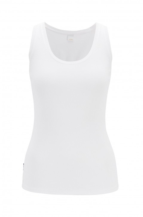 BOSS Tanktop TERIBBED aus gerippter Stretch-Baumwolle weiss 100 BOSS Tanktop TERIBBED aus gerippter Stretch-Baumwolle weiss 100