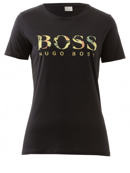 BOSS ORANGE T-Shirt TIBOSS aus gewaschenem Baumwoll-Jersey mit Logo-Print dunkelblau 408 BOSS ORANGE T-Shirt TIBOSS aus gewaschenem Baumwoll-Jersey mit Logo-Print dunkelblau 408 XS