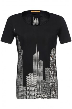 BOSS ORANGE T-SHIRT TISHIRT FARBE SCHWARZ 001 S