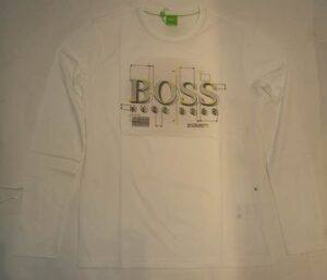 BOSS GREEN LONGSLEEVE TOGN 1 FARBE WEISS 100 S