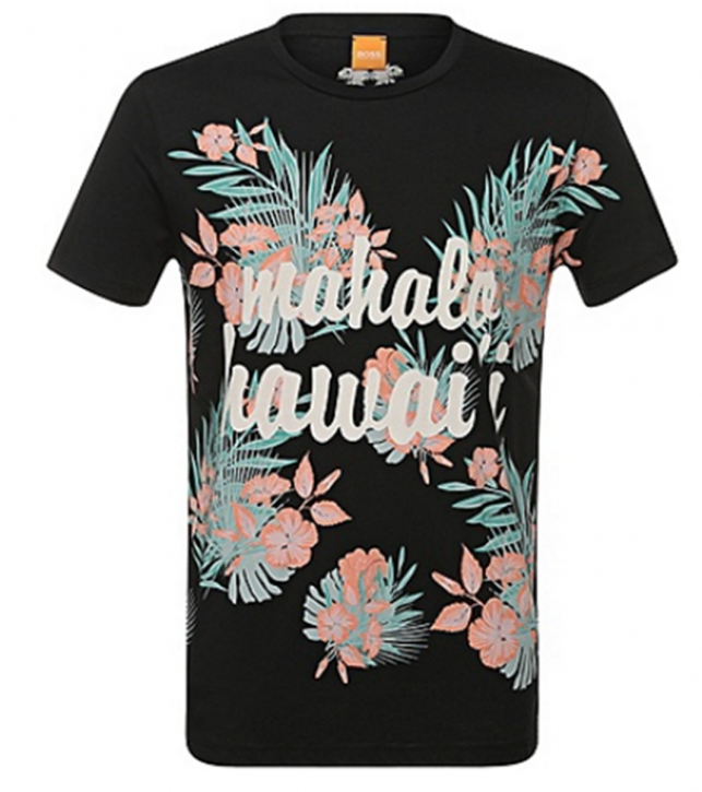BOSS ORANGE T-SHIRT TOMSIN 6 FARBE SCHWARZ 001 BOSS ORANGE T-SHIRT TOMSIN 6 FARBE SCHWARZ 001 S