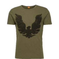 BOSS ORANGE T-SHIRT TOUCHBACK 2 FARBE OLIV 309 BOSS ORANGE T-SHIRT TOUCHBACK 2 FARBE OLIV 309 M